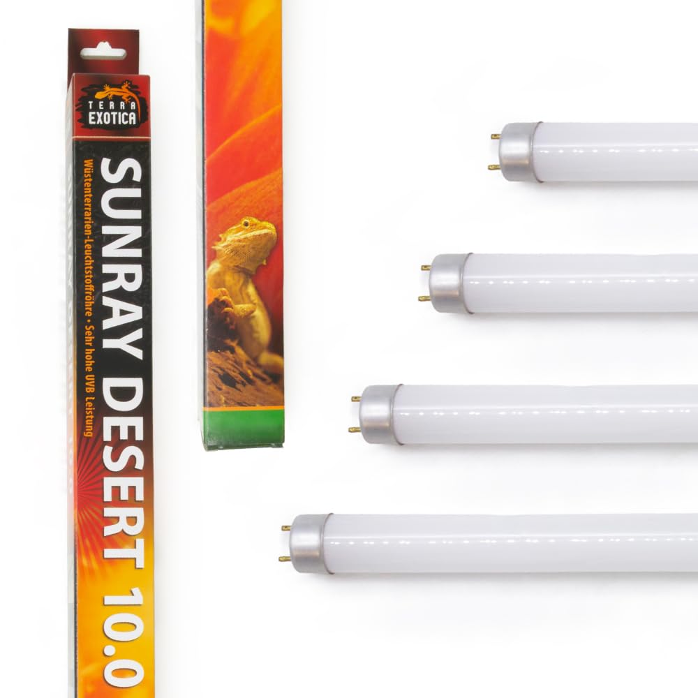 Terra Exotica Sunray Desert UV 10.0 - Leuchtstoffröhre mit hoher UV-B Abstrahlung - Ideal für tagaktive Reptilien der Wüsten- und Savannengebiete (30, Watt)