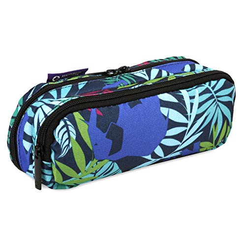 Image of J World Jojo Cute Pencil Case for Kids & Adults. Soft Fabric Zip Pen Bag