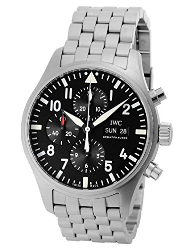 [アイダブリューシー] IWC 腕時計 パイロットウォッチ クロノグラフ IW377710 SS ブラック 自動巻き [中古品] [並行輸入品]
