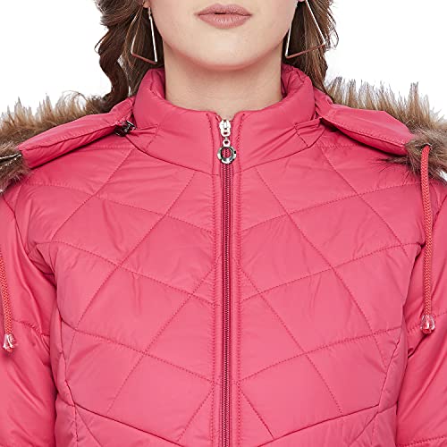 Image of VERO AMORE Women's Black winter wear full sleeve solid parka Jacket-2175A