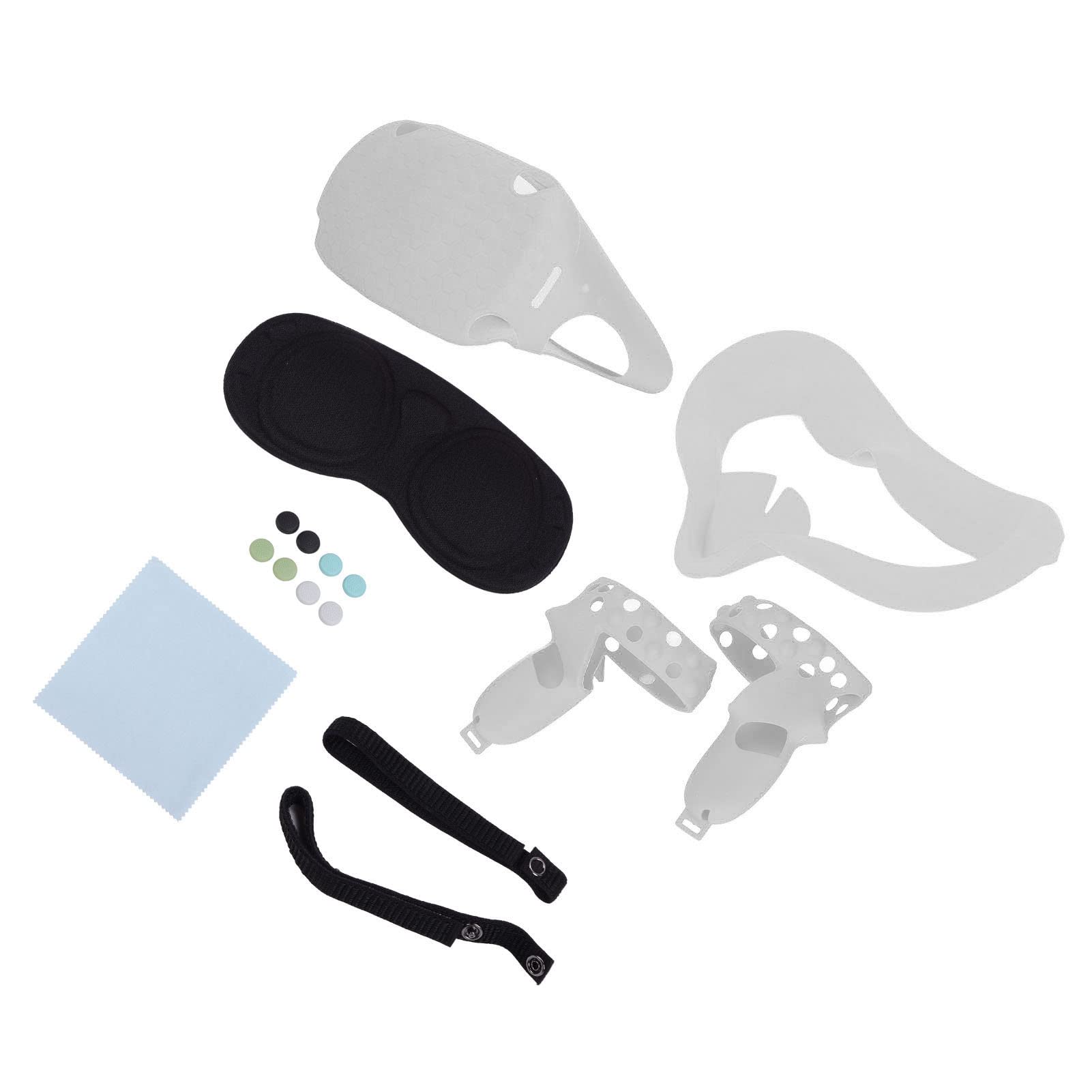 SENECESLI Juego de Accesorios para Gafas VR, Kit Completo de Protección de Silicona para Auriculares 2 con Cubiertas Protectoras 13 en 1 Que Incluyen Protector de Lente, Máscara Facial, Cubiertas de