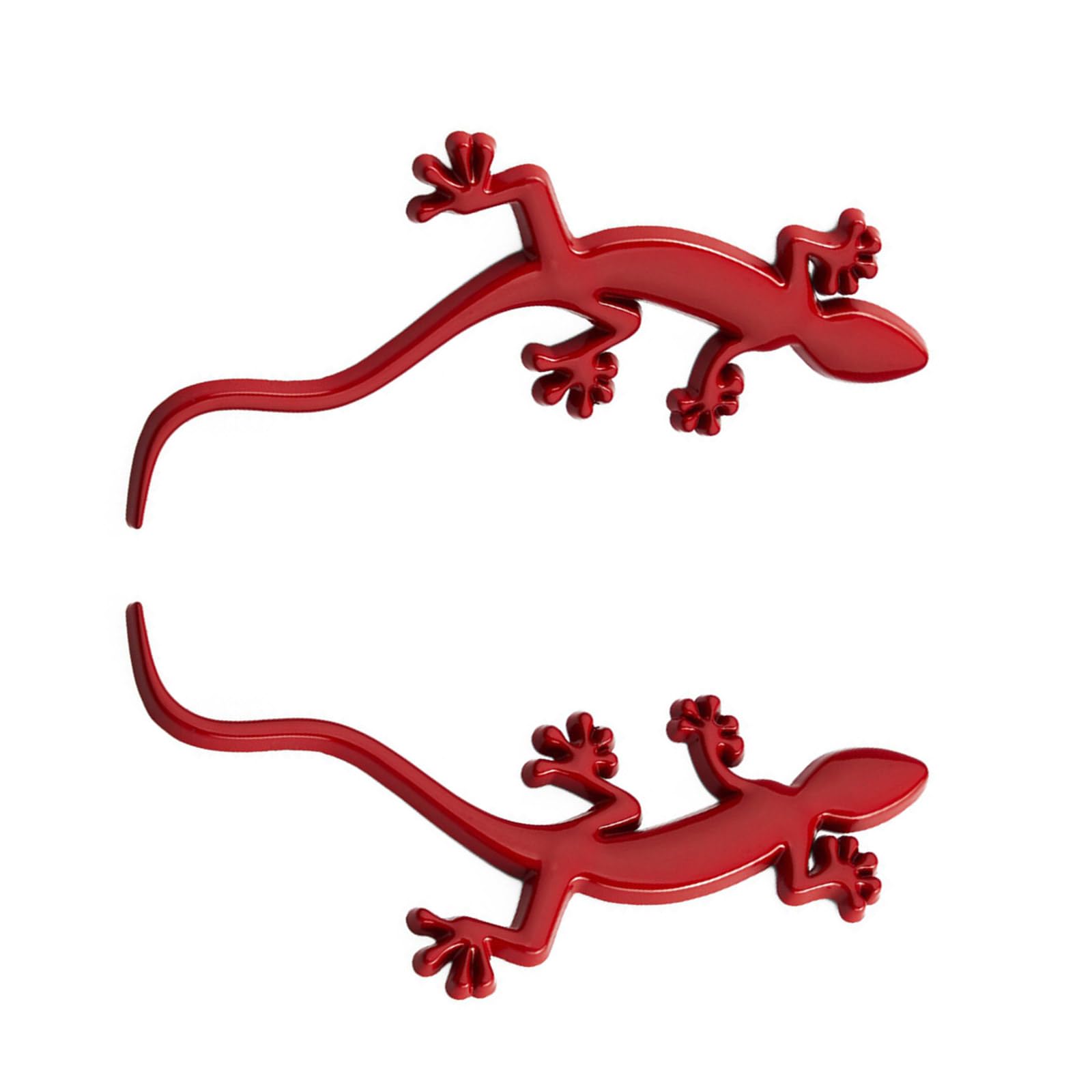 YROHGKPN Pack Of 2 3D Geckoes Car Decals Metal Auto Stickers Badges