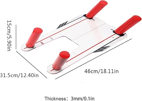 Miniatura 7 de Trampa de trampa 49 × 33 × 4 4 varillas entrenador espejo trampa base swing entrenamiento ejercitador equipo de práctica