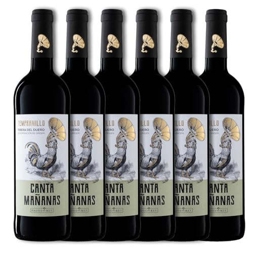 Canta Mañanas Tinto D.O. Ribera del Duero - Paquete de 6 x 750 ml - Total: 4500 ml