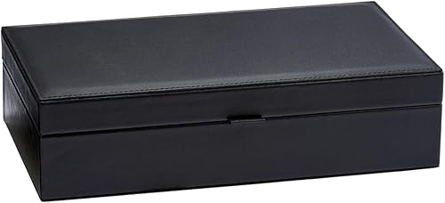 Miniatura 2 de Creative Gifts - Joyero de cuero negro de 12 pulgadas x 6.75 pulgadas