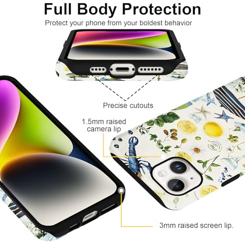 Coque iPhone 13 antichoc mince et rigide motif citron de protection - 4