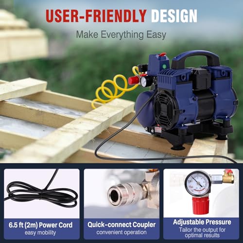 Greteefor 1 Gallon Ultra Quiet Air Compressor