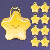 Cheerland Star Shaped Party Favor Bag Cute Magic Cosmic Twinkle Star Gift Bags Kids Candy Treat Goodies Starry Sky for New Years Baby Shower Birthday Galaxy Party Decoration Pack of 8