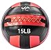 j/fit Medicine Ball, Red/Black, 15-Pound