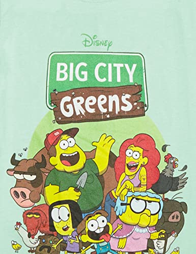 Disney Little Big City Greens Group Shot Girls Short Sleeve Tee Shirt2