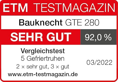Foto von Bauknecht GTE 280 Gefriertruhe / 274 L / Space-Max/ Door Balance/ Supergefrierfunktion / Innenbeleuchtung/ Kindersicherung, Weiss