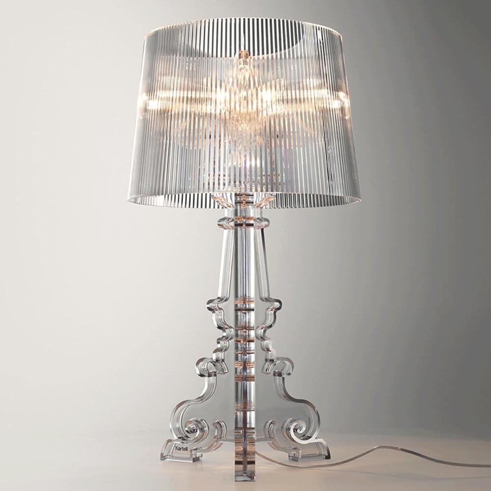 Lampada da Scrivania Moderna Soggiorno Ufficio Acrilico Decorazione Trasparente Lampada da Tavolo Lampada da Comodino Adatto per Camera da Letto Studio Ristorante Hotel Atmosfera Decorazione
