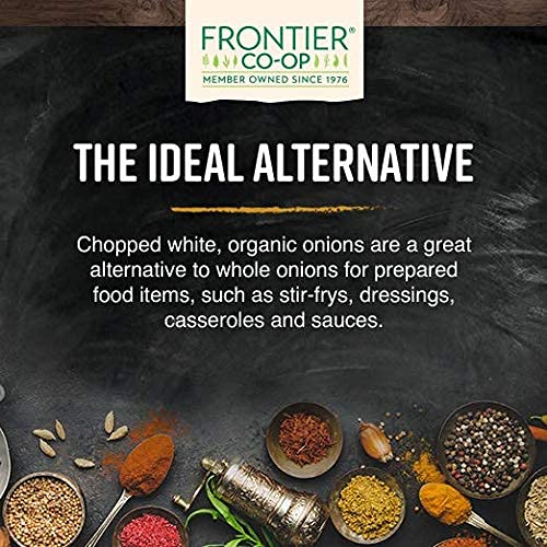 Miniatura 9 de Cebolla, picada blanca, orgánica certificada, 1 libra, 16 onzas (paquete de 4)