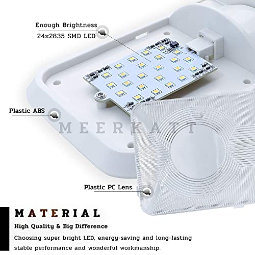 image for Meerkatt 8.3 Inch 5 Pcs Neutral White 24 LED Ceiling Single Dome Inter