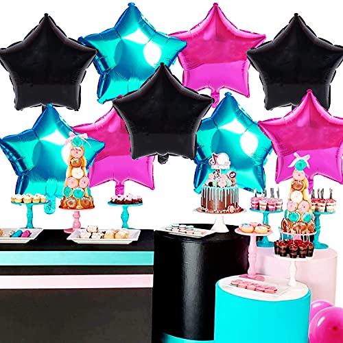 Furuix Tik Tok Birthday Decorations Star Balloon Kit Tik Tok Balloon Music Balloons Musical Note Party Supplies For Both Kids And Adults Tik Tok Decor #TOP1