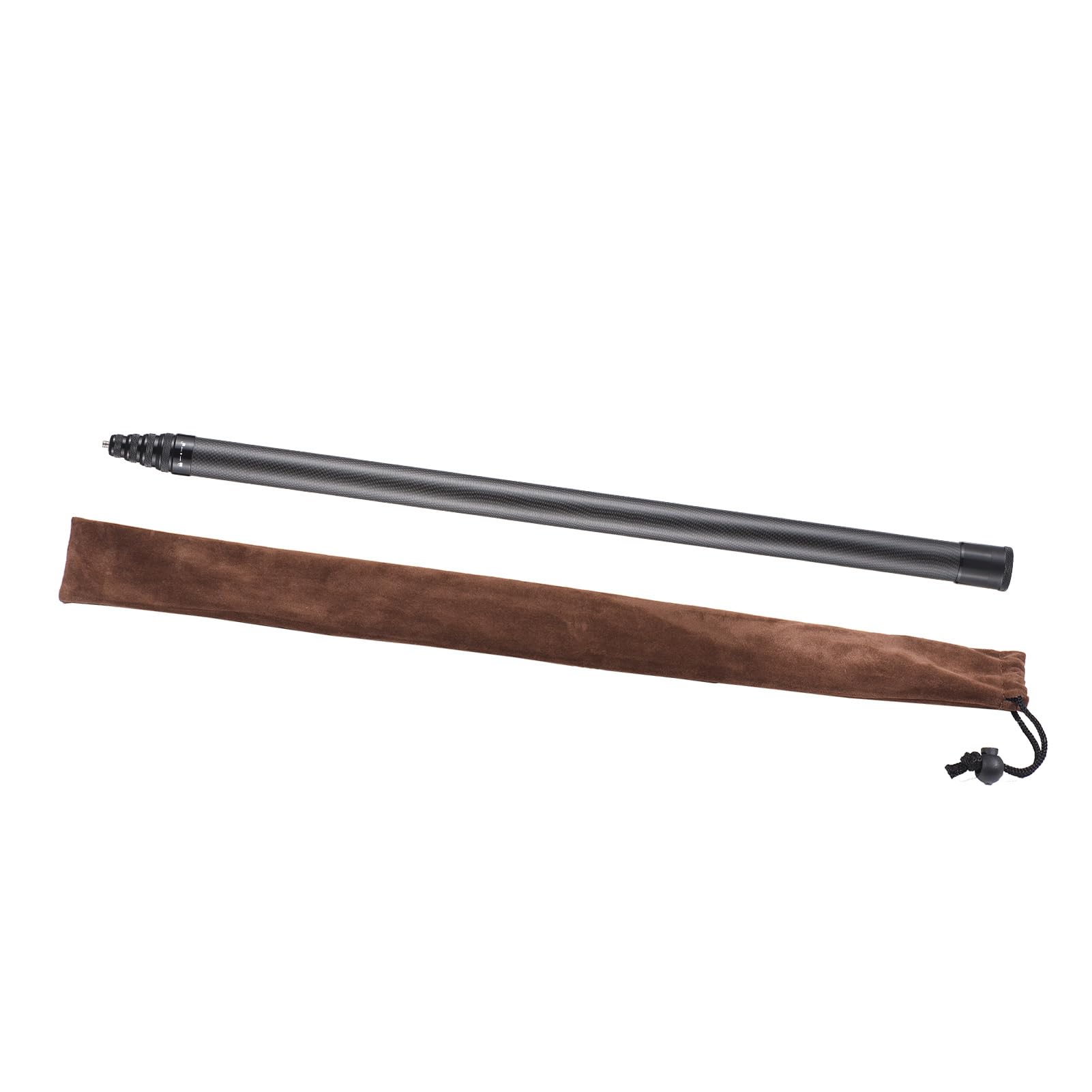 Andoer Palo selfie invisible de 500 cm, palo para selfies, soporte de fibra de carbono, soporte para cámara con tornillo de 1/4 pulgadas, compatible con GoPro/Insta360 X2/X3/X4 y otras cámaras