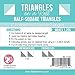 Triangles On A Roll 81219Half-Square, 50' 1