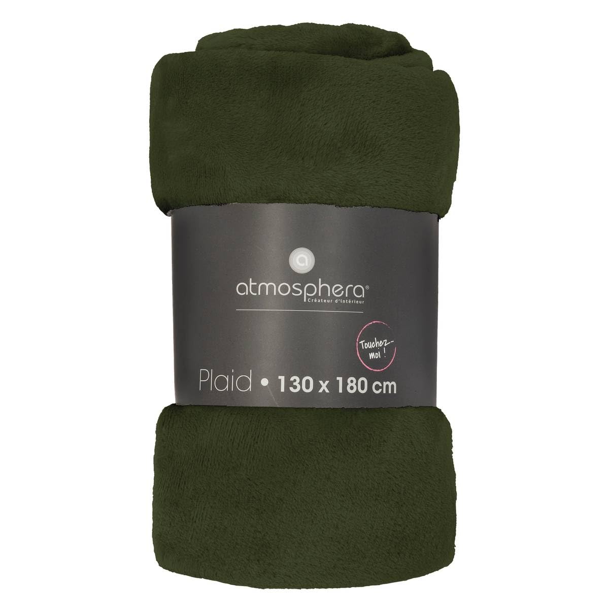 Plaid "colyn" En Flanelle 130x180cm Gris - Atmosphera Créateur d'intérieur | Leroy Merlin
