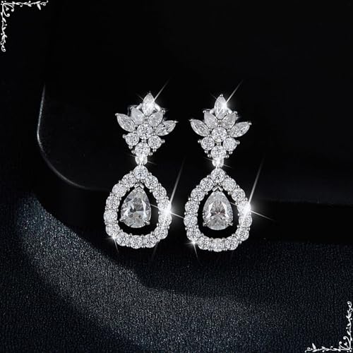 Boucles d'oreilles en Argent 925 en forme de goutte, le cadeau de mariage idéal