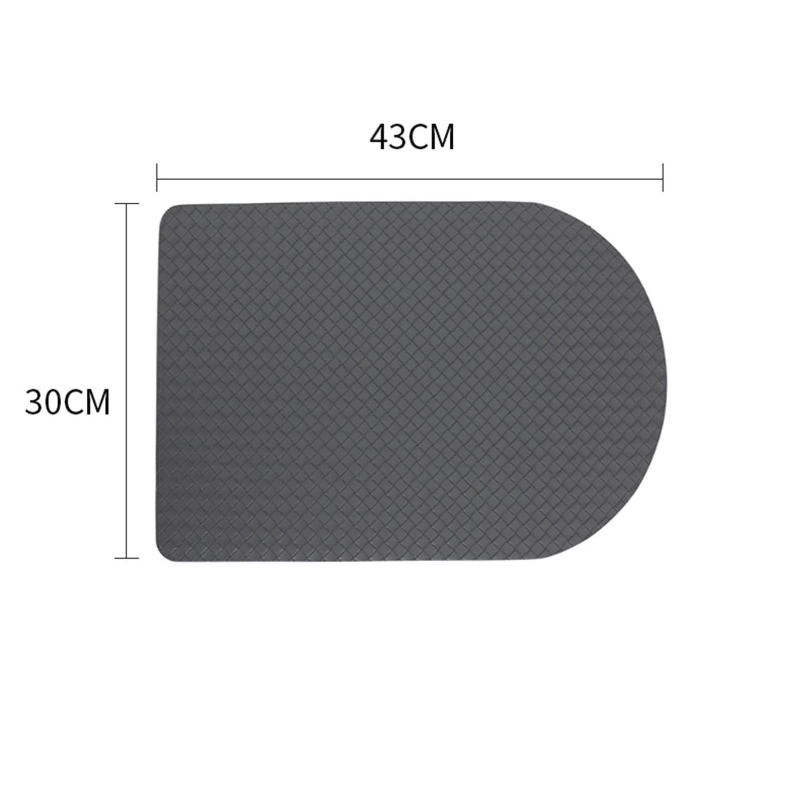 Manteles Individuales de Mesa Modernos de 10 PCS, 30 x 43 CM Gris Oscuro Mantel Individuales Cuero, Geométrico con Color Sólido