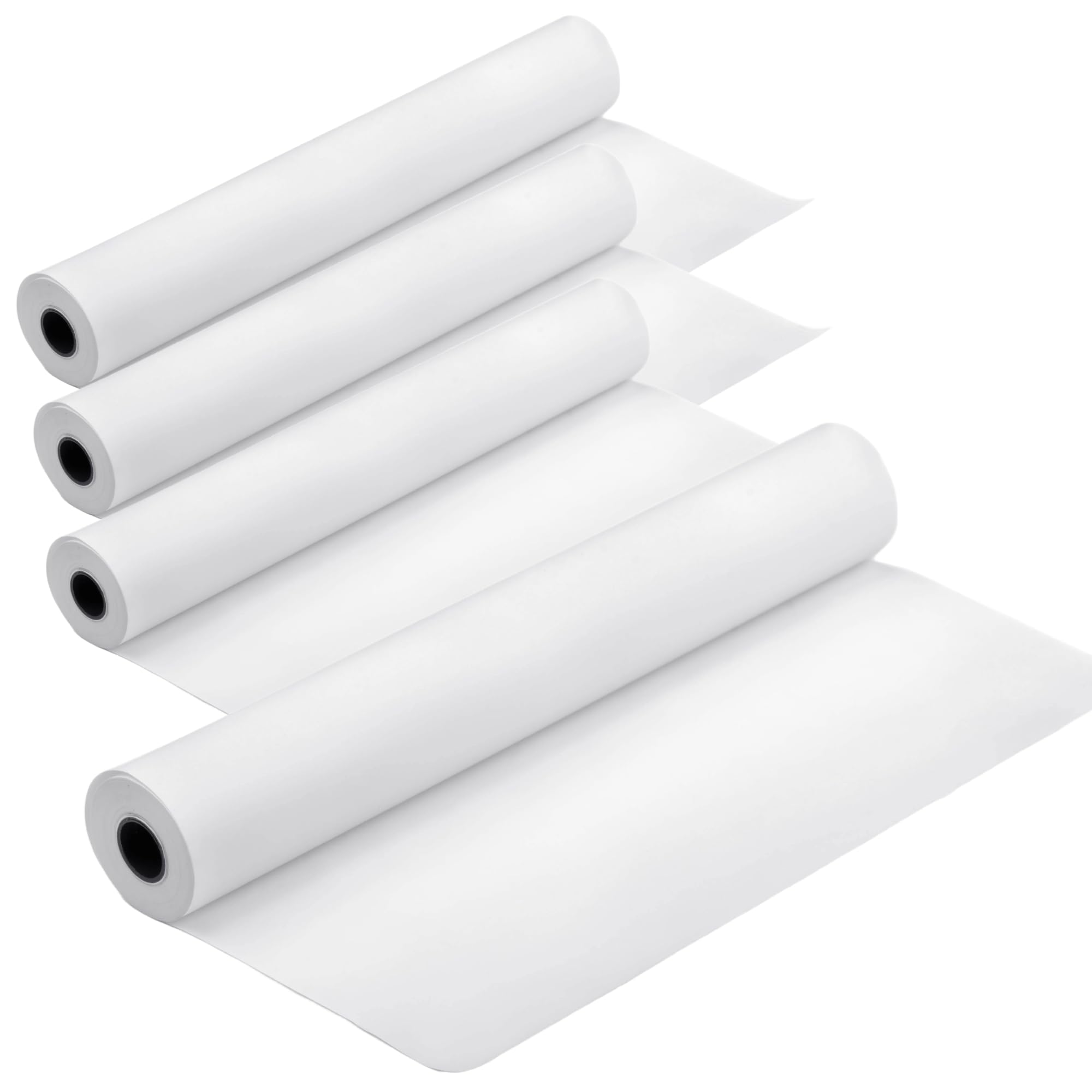 Vakly Exam Table Paper Roll 18" x 225' (Pack of 4) – Disposable Smooth Medical Barrier Paper for Spa, Doctor, Chiropractic &amp; Massage Tables