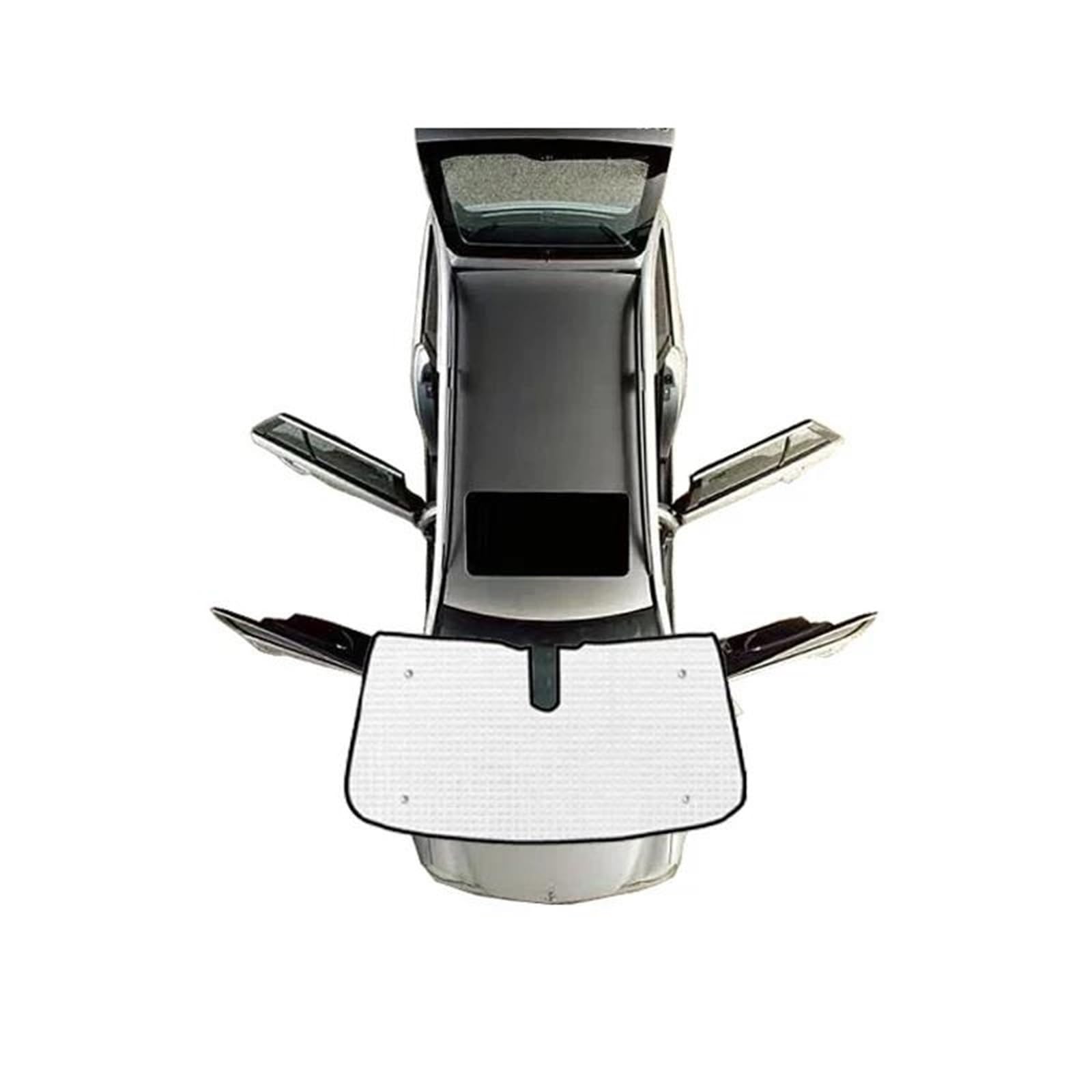 Para Q5 8R 2009~2017 Parabrisas Protector Solar Cubiertas Viseras Piezas Accesorios Interiores Parasol Coche Magnético(Front Windshield)