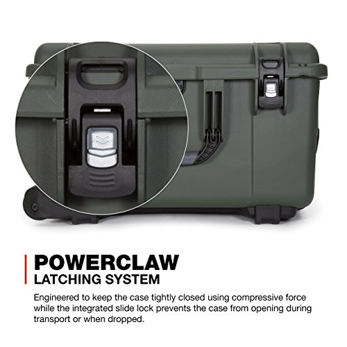 Nanuk Wheeled Series 960 Lightweight NK-7 Waterdichte beschermende rolling case van hars, olijfgroen - Image 5