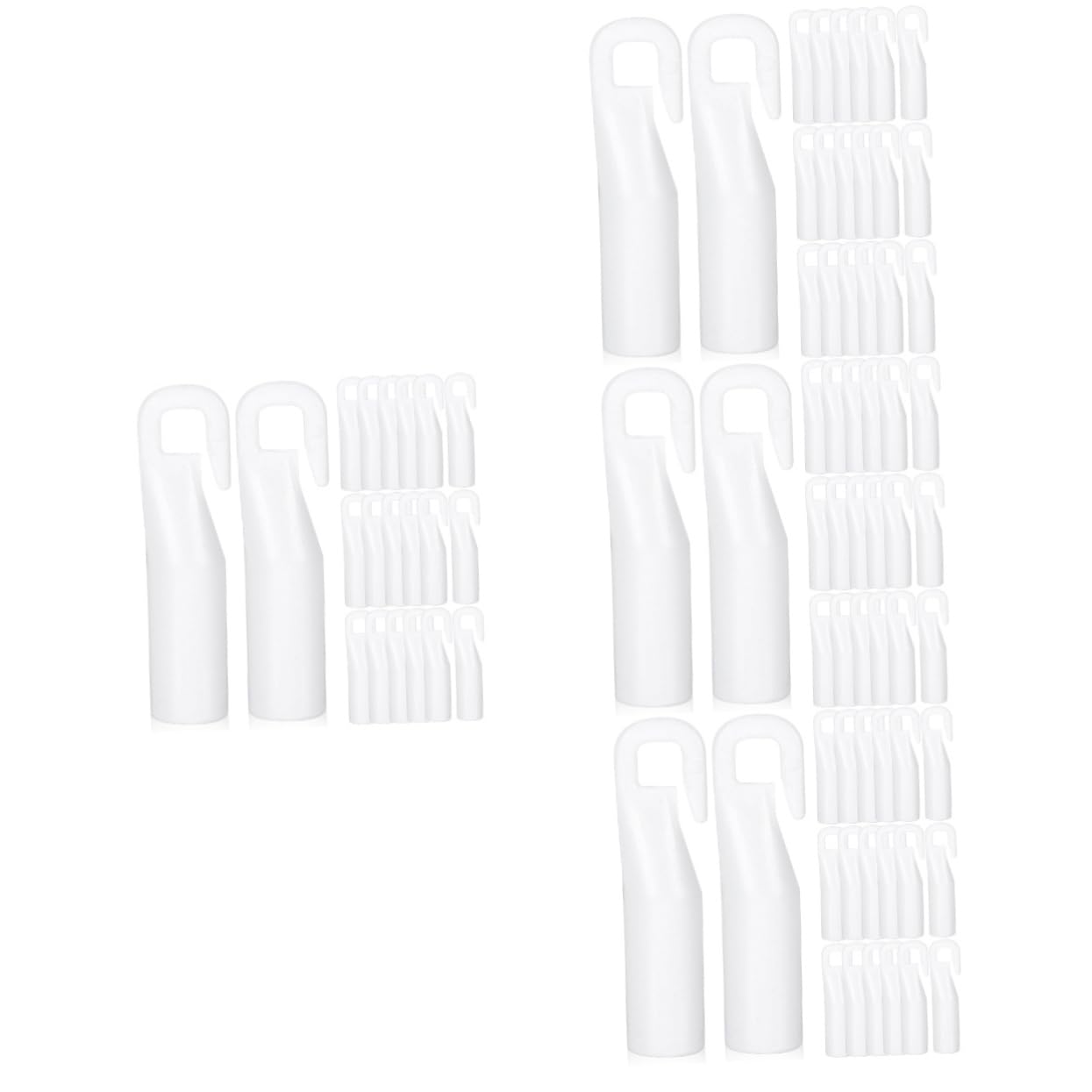 STOBAZA 80pezzi Ganci per Tende Pom Accessori per Tende Verticali Facili da Installare e Sostituire e Altri Modelli Ganci Semplici e Pratici per Ogni Design