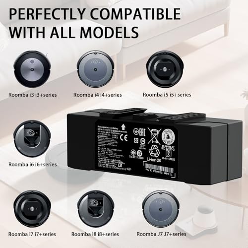 Image of 5600mAh ABL-F for irobot Battery Replacement for irobot roomba e5 e6 i3 i6 i8 i8+ i7 i7+ 7150 7156 7158 7550 7558 i3 i3+ 3150 3158 3550 3556 3558 e5 e5150 e5152 e5154 e5158 e6 6198 e6198