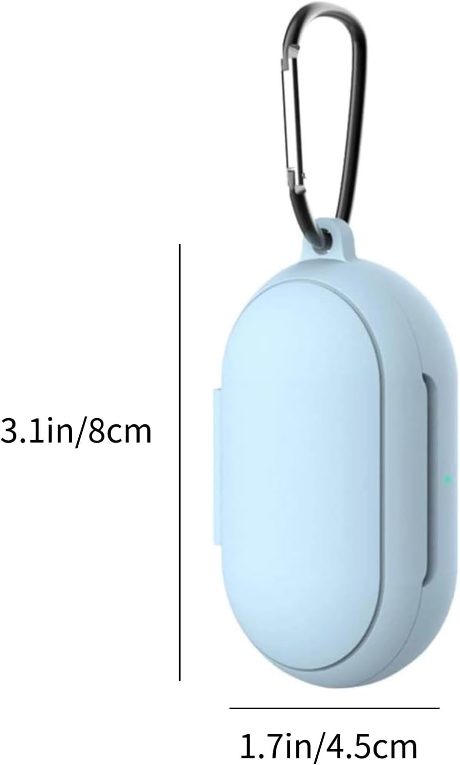 Hemobllo 2pcs Headset Protective Case Compatible with Galaxy Buds Plus- Silicone Earphone Cover Upgraded Version with Carabiner Anti-Scratch Design - 3.14X1.77X1.22 Inches