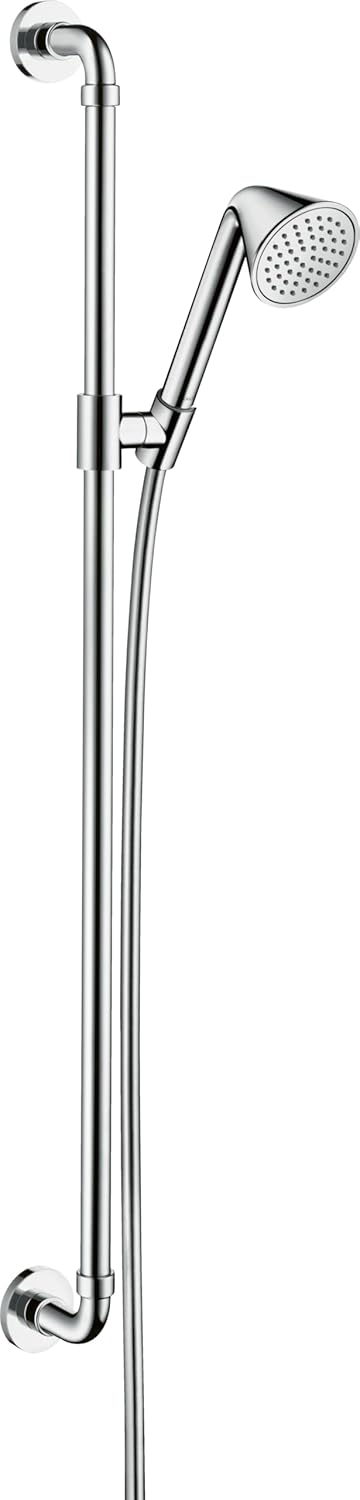 AXOR Showers/Front Luxury Handheld Shower Head Set Modern 1 Spray Full Easy Height Adjust with QuickClean with Hose in Chrome, 2.5 GPM, 26023000