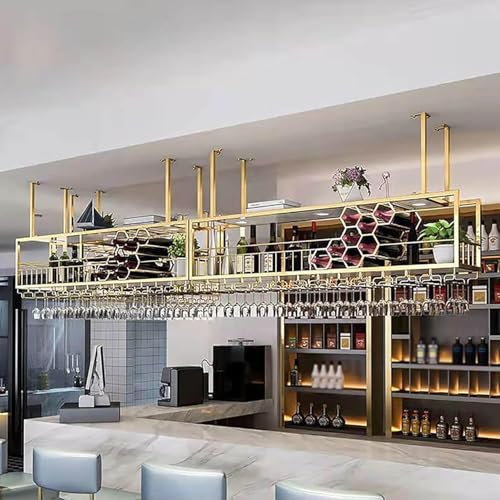 Étagère à vin suspendue pour une cuisine moderne et chaleureuse - 6