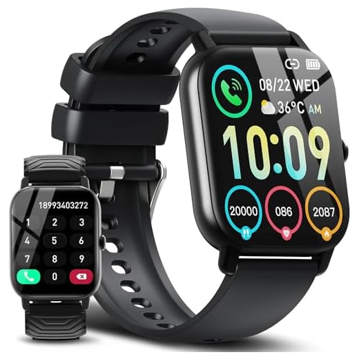 Ddidbi Reloj Inteligente Hombre Mujer con Llamada Bluetooth, 1,85" Smartwatch con 112 Modos Deportivos, Monitor de Ritmo Cardíaco y Sueño, Impermeable IP68 Pulsera Actividad para iOS Android, Negro