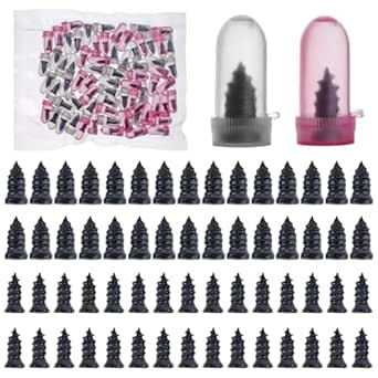 Screw in Tire Plugs, 70 Pcs Tire Repair Screws, Tire Repair Rubber Nail Kit, Tire Screw Plug Repair Kit, Self Screw in Tire Repair Plugs for Car, Motorcycle, Truck, Tractor Tire Puncture Repair