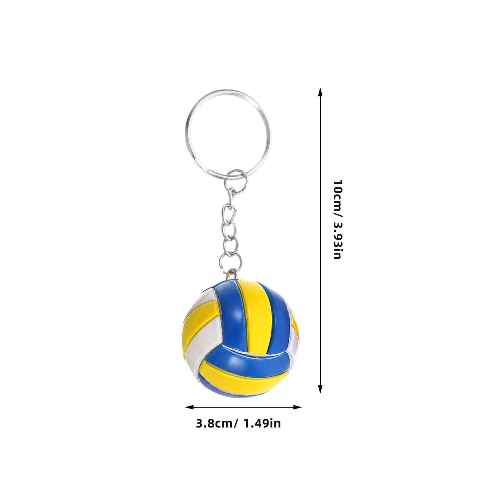 Portachiavi Pallavolo Decorativi 3 Pezzi in Plastico e Lega Multi-funzione per Portachiavi Auto e Telefono, come Gadget e Pendenti per Borsa Sportiva