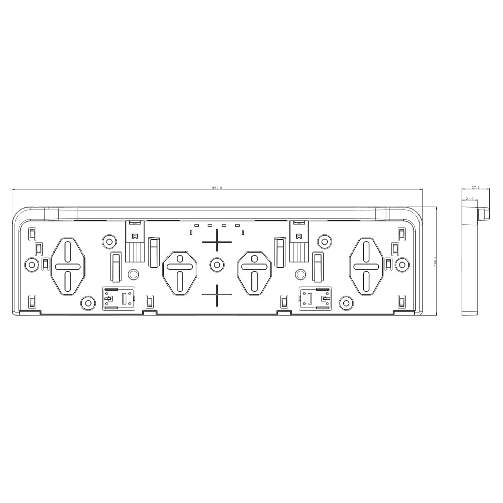 Portamatrículas LED Profesional con Iluminación, 4 Pilotos Leds Blancos Integrados en Soporte, 12V/24V, Sistema de Cambio Rápido sin Herramientas para Camiones, Remolques y Caravanas Homologado