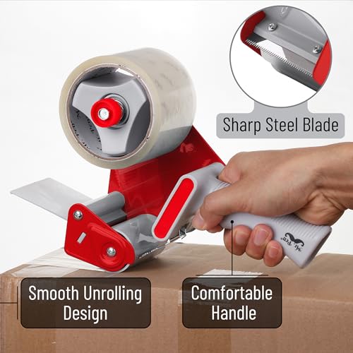 Mr. Pen - pistola dispensadora de fita de embalagem de 3 polegadas, fita de embalagem resistente com