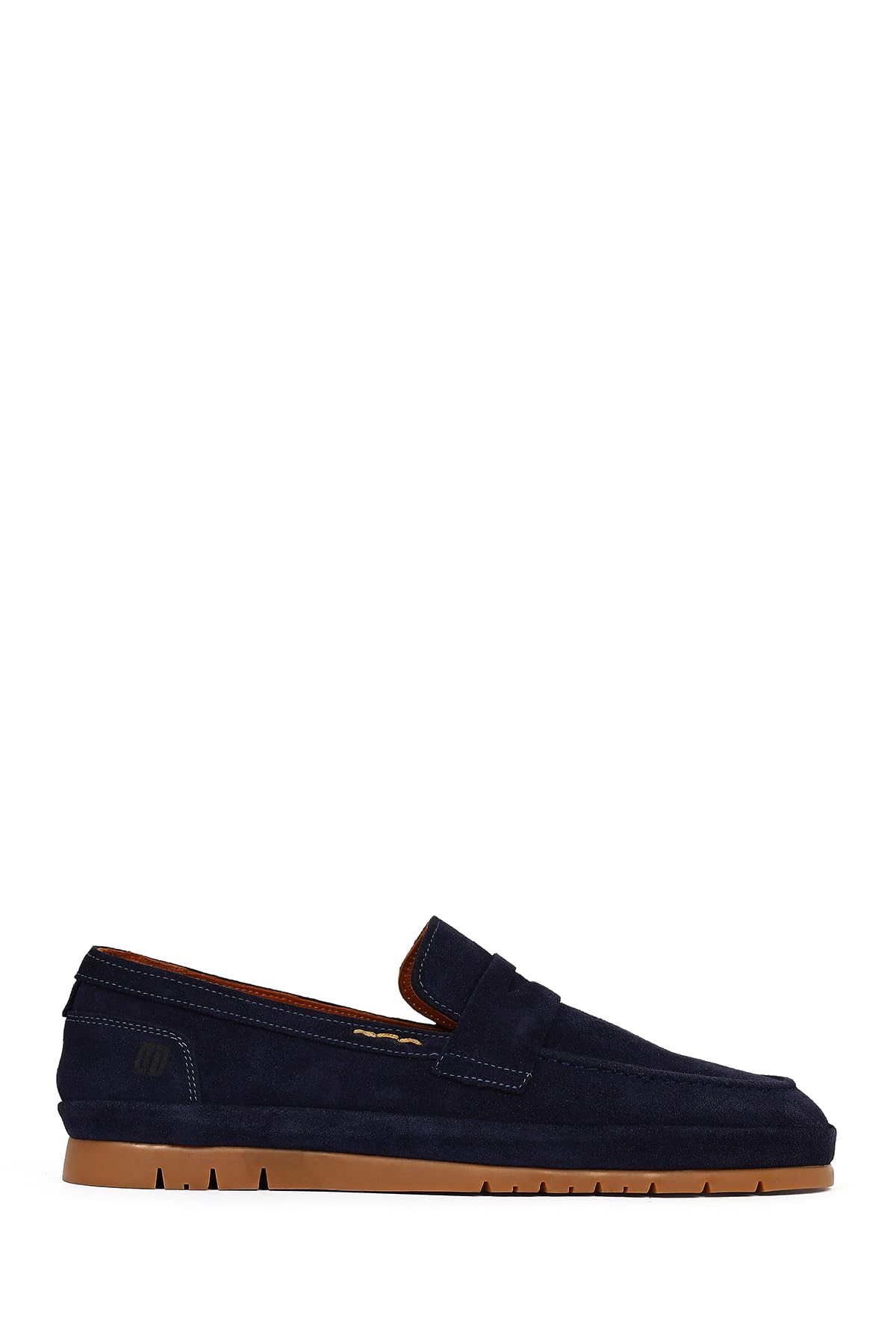 Erkek Lacivert Süet Deri Loafer 26SFD800310