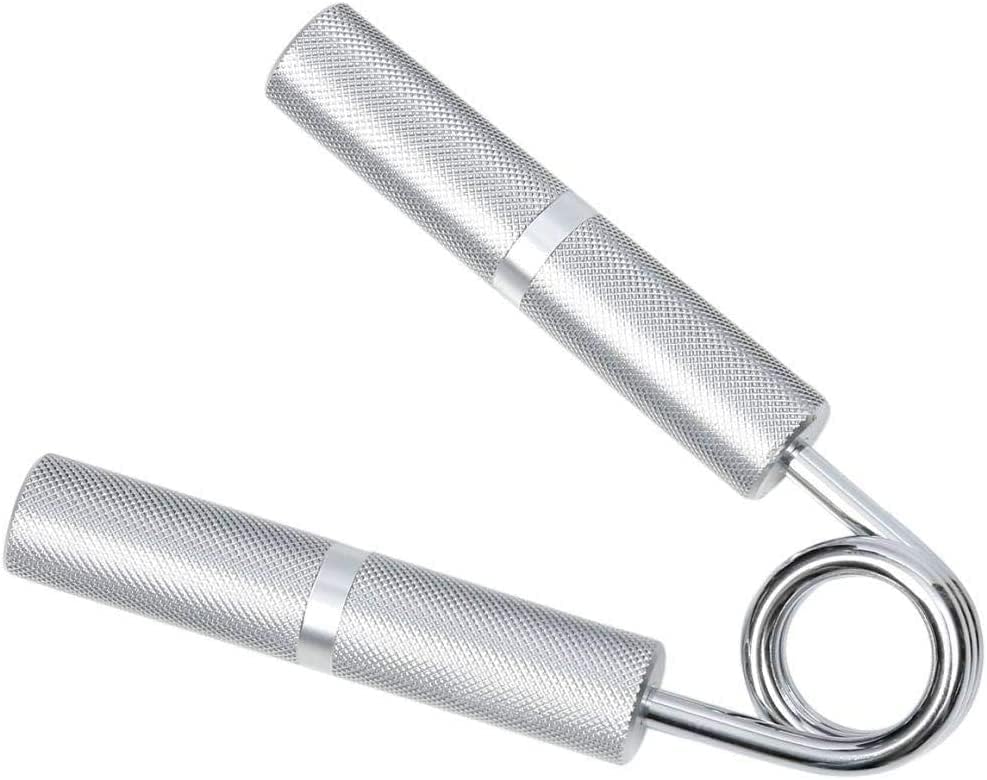 - SUVIKSHA Hand Gripper || Durable Metal Hand Grip Exerciser Strengthener || Comfortable & Ergonomic Design Hand gripper (Capacity 100kg) (Pack of 1) (Silver)