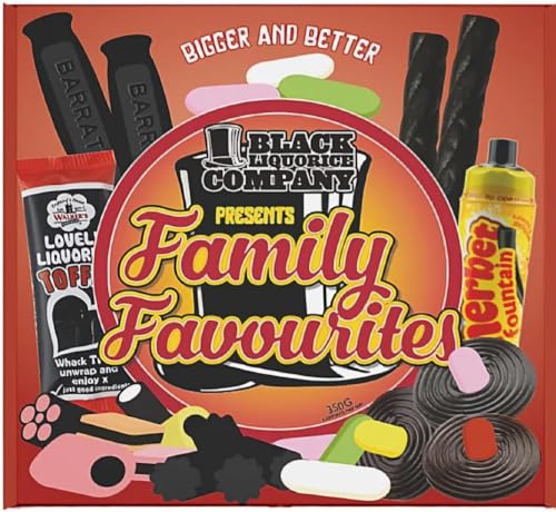 Black *Liquorice* Company Family Favourites - 350g Assorted Traditional Sweets