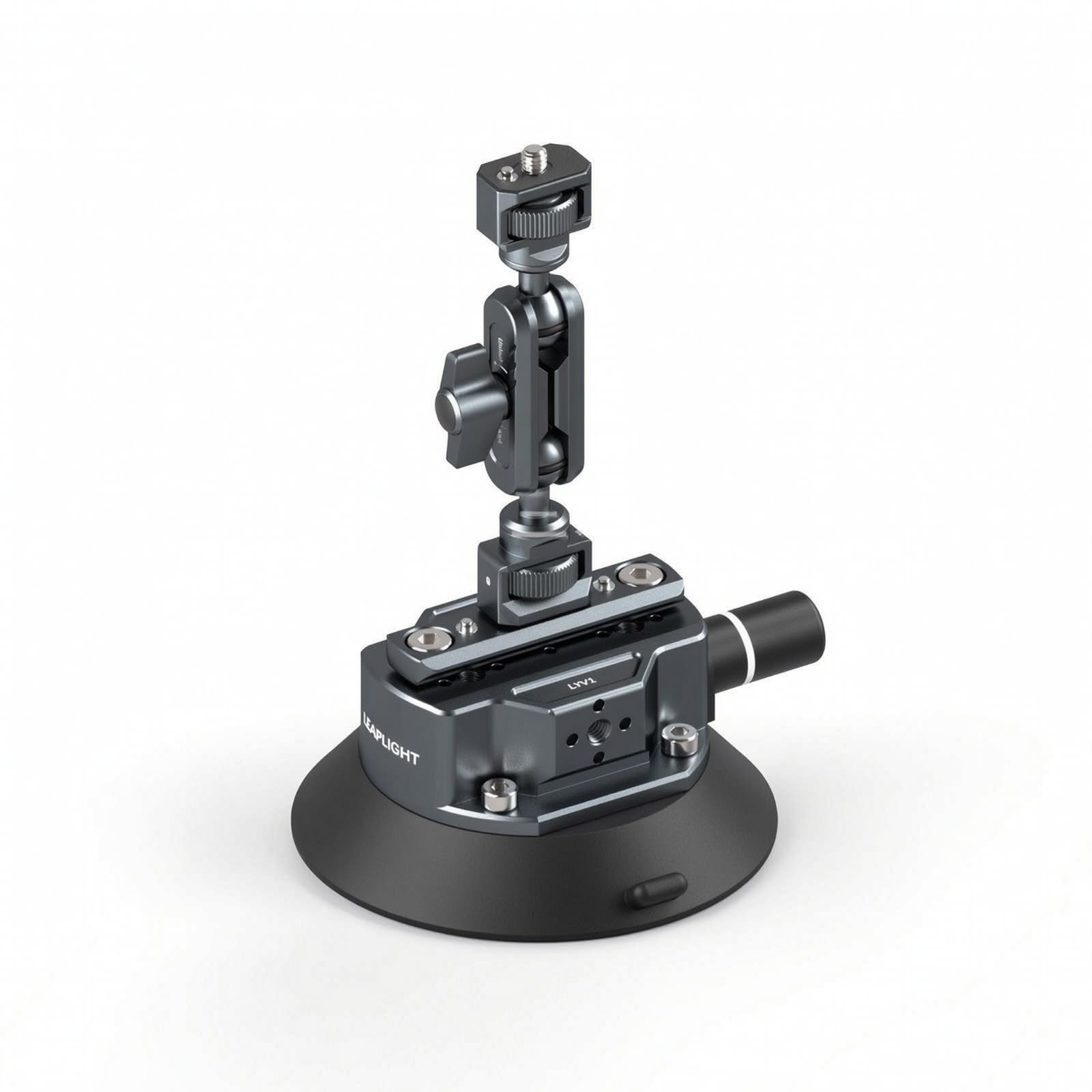 Soporte de Cámara para Vehículo Montaje Soporte Ventosa de Alta Sujeción Brazo Articulado Juntas Regulables Rosca, LYV1 Soporte De Ventosa + LYE1 Brazo Mágico