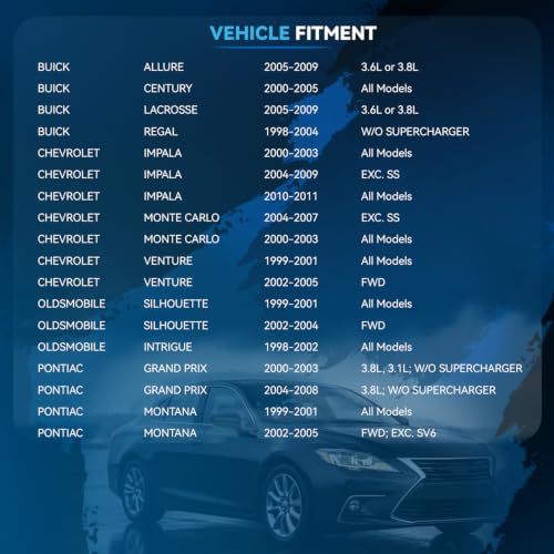 Image of Detroit Axle - Front CV Axle Shafts for Chevrolet Impala Monte Carlo | Pontiac Grand Prix Buick Regal LaCrosse Allure Century Olds Silhouette Intrigue, 2 CV Axle Shafts Assembly Replacement