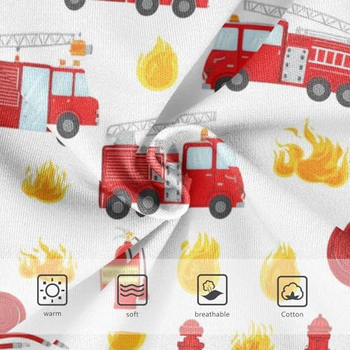 Joisal Cute Red Fire Trucks Panties Little Girl Toddler Girls Underwear Cotton Flower Underpants Briefs 2t3