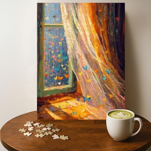 Casse-tête papillons 500 pièces bois - 20 x 15 po