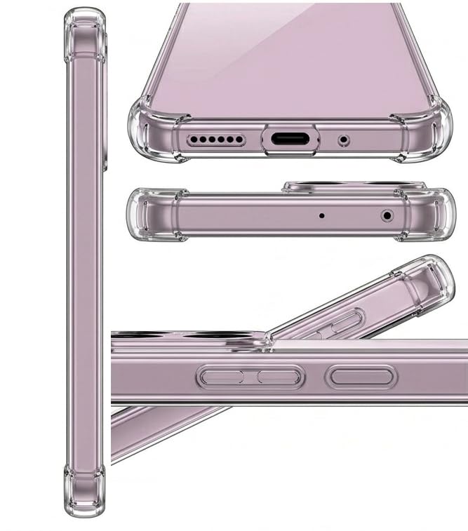 Image of Hybrid Clear Back Case Cover for Redmi Turbo 5 5G | Shockproof Design | Camera Protection Bump | Bumper Case Cover for Redmi Turbo 5 5G (Transparent)