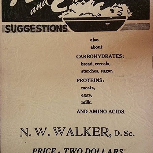 Diet and Salad Suggestions for use in connection With vegetable and Fruit Juices Norman W