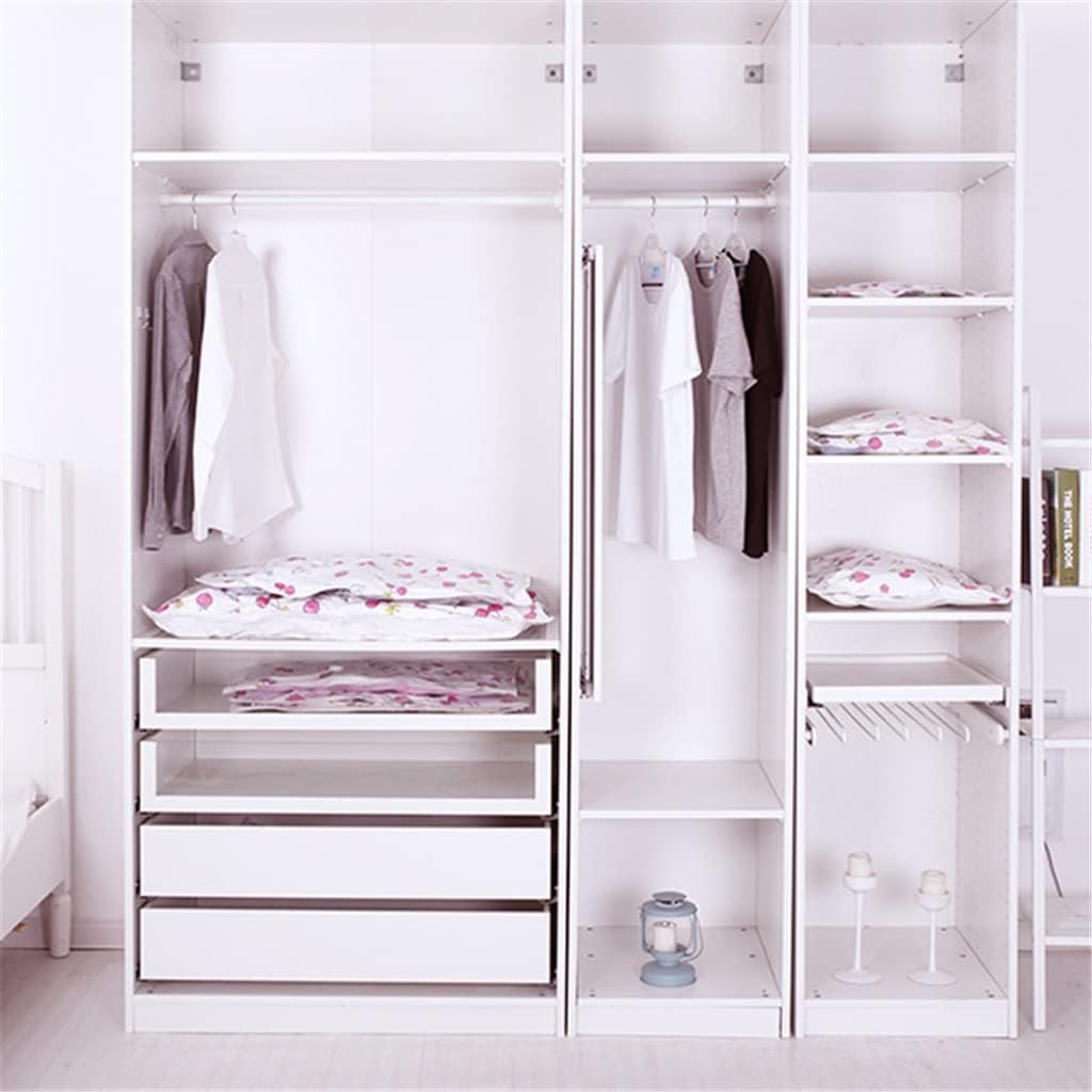 8PCS Vacuum Compression Bag for Cloth Compressed Bags with Hand Pump Reusable Blanket Clothes Quilt Organizer Travel(130 * 100cm)