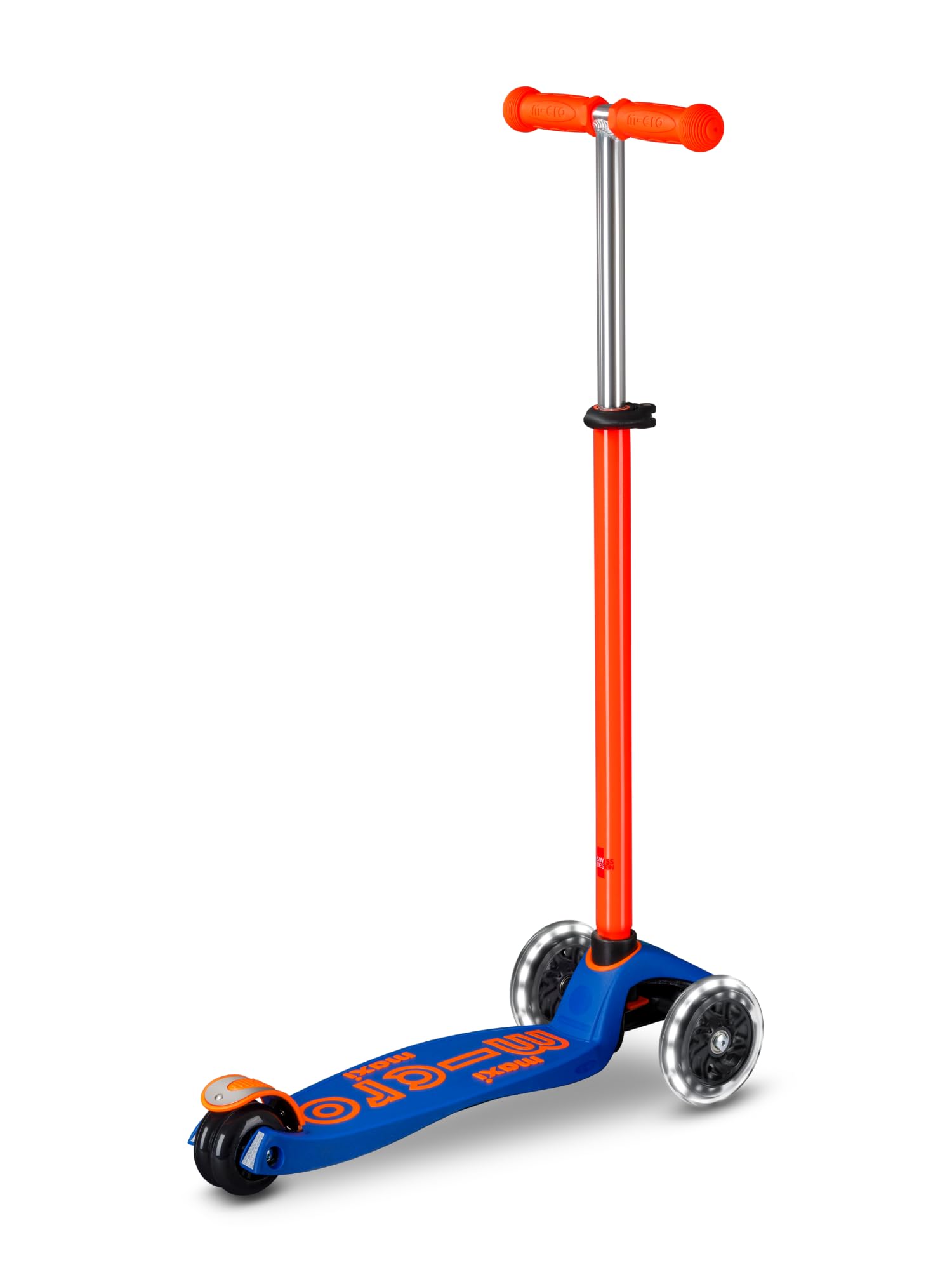 Micro Monopattino da bambino Maxi Deluxe Neon Arancione LED