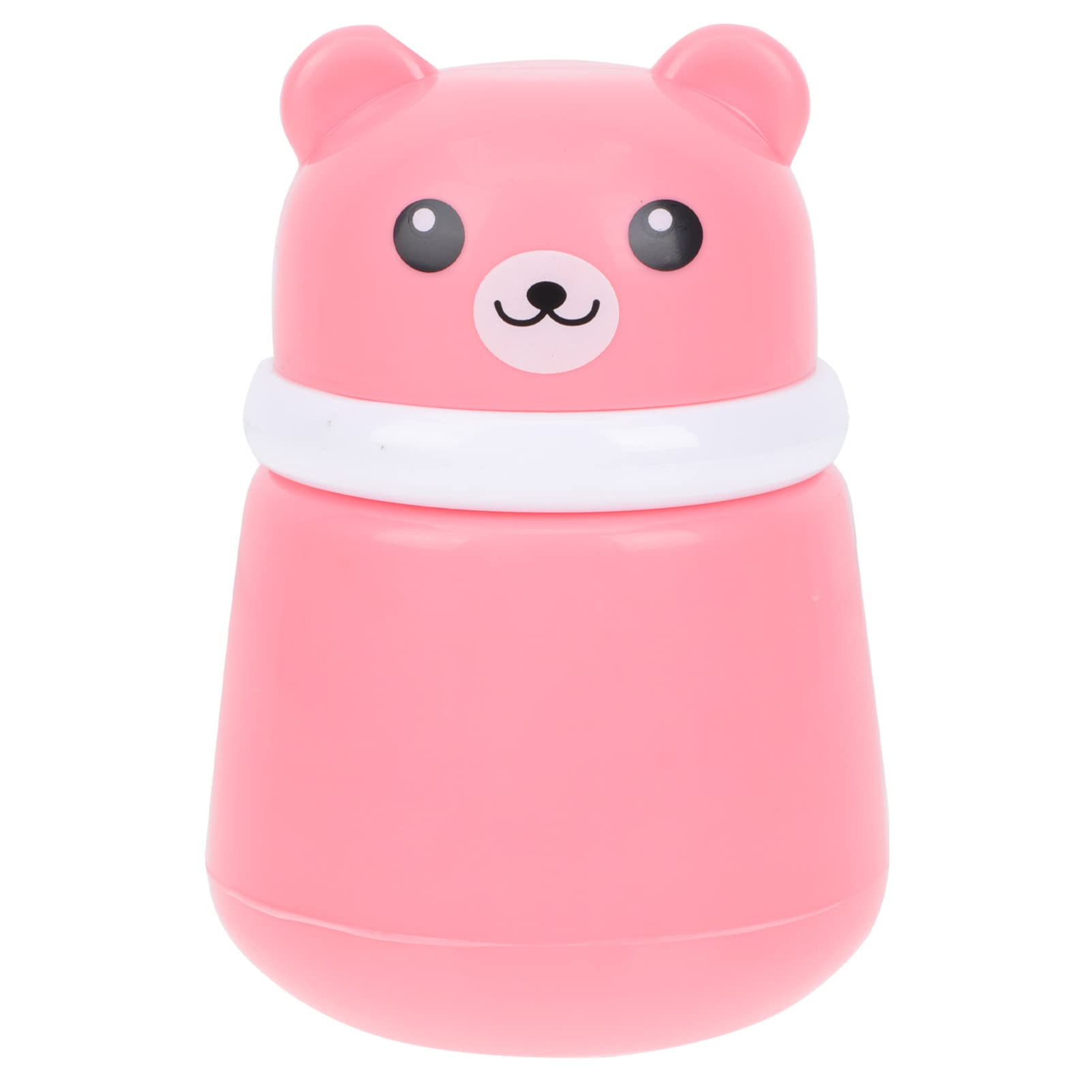 Cartoon After- Bath Puff Box Skin Care Powder Case Portable Empty Body Powder Container Dispenser for Home Travel Pink
