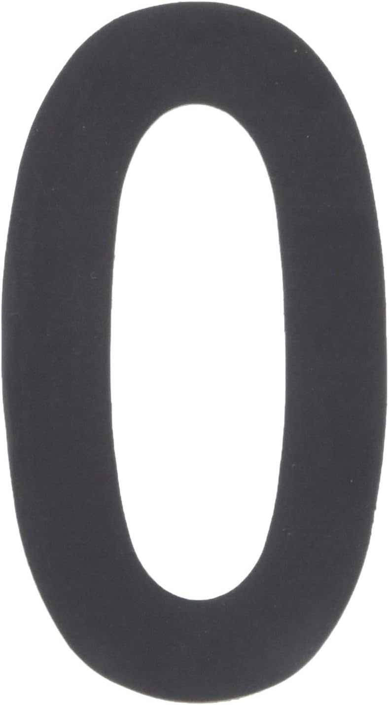3" Black Magnetic Address Numbers for Houses, 0